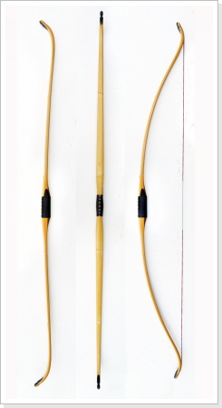 Bambusbelegter Eibenbogen 68"/45LBS