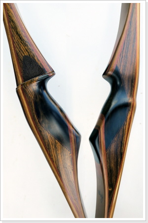 Bocote-Ebenholz im Griff, Bambus-Wurfarme