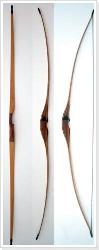 Wurfarme aus Black Charry und stäbchenverleimten, getemperten Bambus im Kern. Bauweise: Reverse Reflex-Deflex