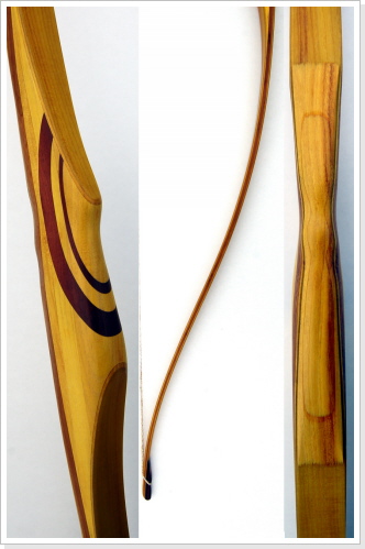 Griff: Osage Orange mit doppelter-halbrunder Zierverleimung ,Tips: Micarta , Länge: 66 Zoll ,Zuggewicht: 47lbs Griff: Osage Orange mit doppelter-halbrunder Zierverleimung ,Tips: Micarta , Länge: 66 Zoll ,Zuggewicht: 47lbs