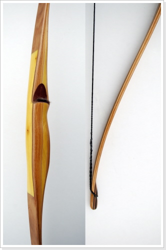 Griff: Bankirei, Osage und Zierstreifen aus Birke,Tips: Micarta, Länge: 66 Zoll, Zuggewicht: 50 Lbs Griff: Bankirei, Osage und Zierstreifen aus Birke,Tips: Micarta, Länge: 66 Zoll, Zuggewicht: 50 Lbs