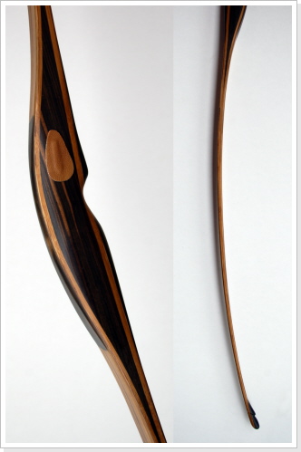 Griff: Macassar Ebenholz, Tips: Wasserbüffelhorn, Länge: 66 Zoll,  Zuggewicht: 40 Lbs