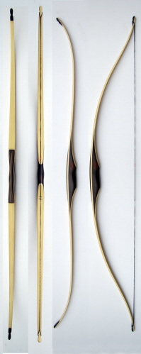 Wurfarme aus st&auml;bchenverleimten Bambus. Bauweise: Reflex-Deflex