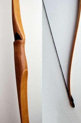 Griff: Mahagonie,Tips:Wasserb&uuml;ffelhorn, L&auml;nge: 66 Zoll, Zuggewicht: 40 Lbs