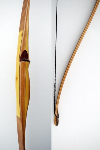 Griff: Bankirei, Osage und Zierstreifen aus Birke,Tips: Micarta, L&auml;nge: 66 Zoll,  Zuggewicht:  50 Lbs